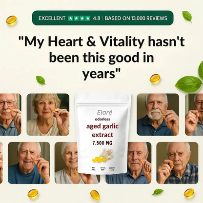 Aged Garlic Extract - 7500mg Odorless Elare